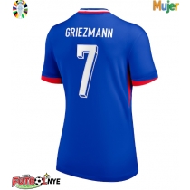 Camiseta Francia Antoine Griezmann #7 Primera Equipación para mujer Eurocopa 2024 manga corta